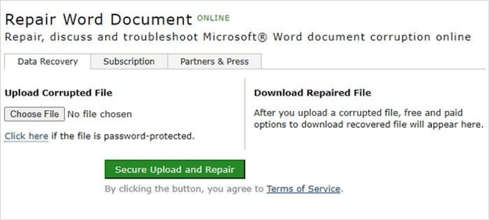 Recuperação de escritório online