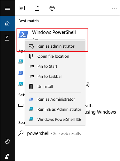 iniciar powershell no windows 10