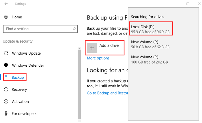 ativar o histórico de arquivos - 1