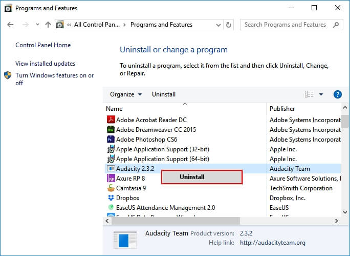 Desinstale programas ou atualize programas que causaram o erro de tempo de execução do arquivo do Word 53