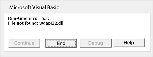 Erro de tempo de execução do Word 53