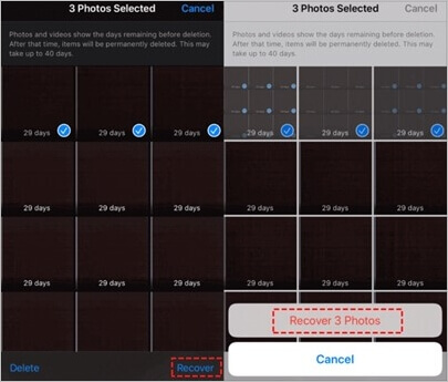 recuperar fotos apagadas recentemente