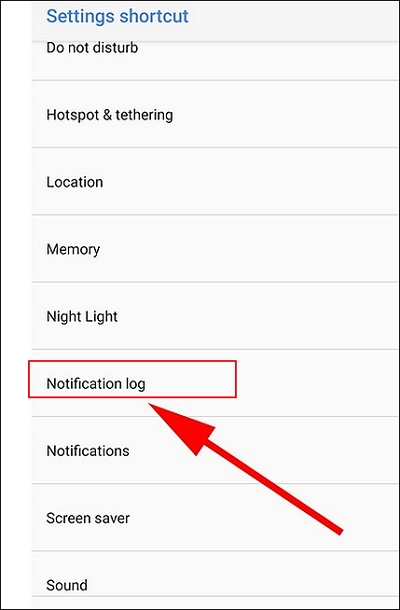 atalho de configuração