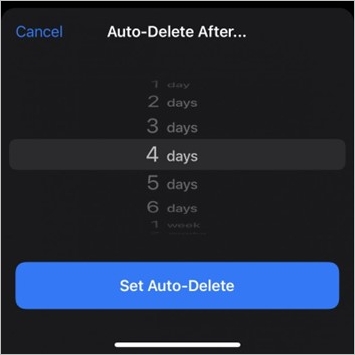 definir exclusão automática