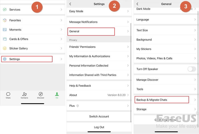 como posso recuperar o histórico de bate-papo perdido do WeChat para um novo telefone