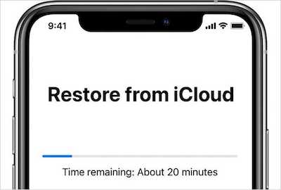 Restaurar do iCloud