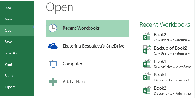 recuperar excel da etapa 1 de recuperação automática
