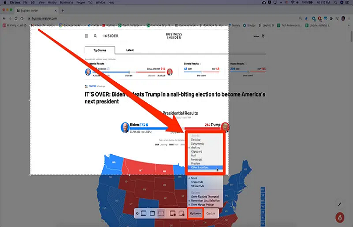 alterando a localização de uma captura de tela no mac
