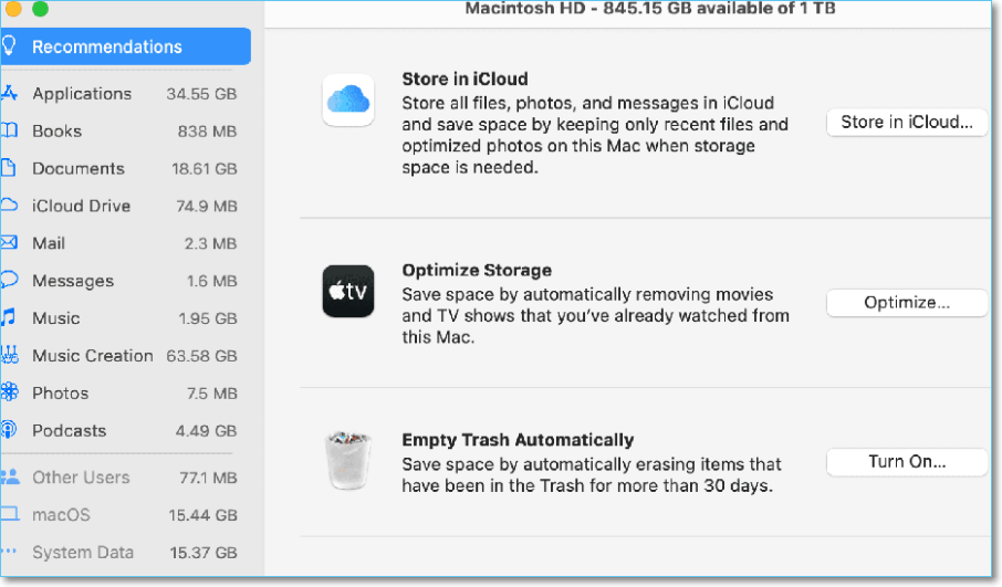 Clique no botão Gerenciar