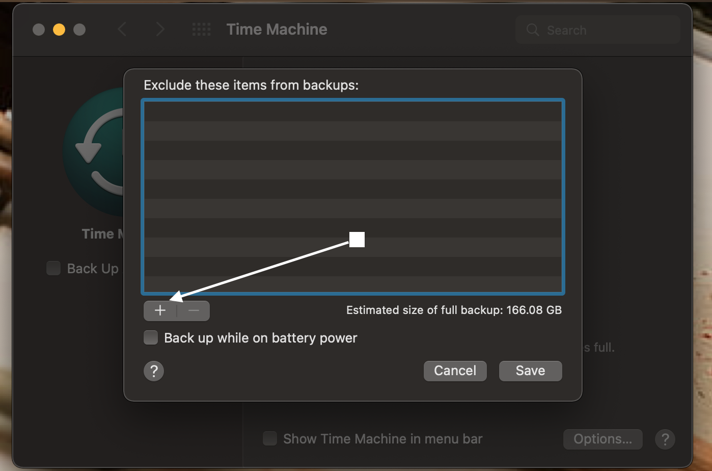 excluir para backup