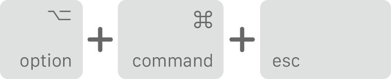 force o encerramento do aplicativo para excluir arquivos que não podem ser excluídos no mac