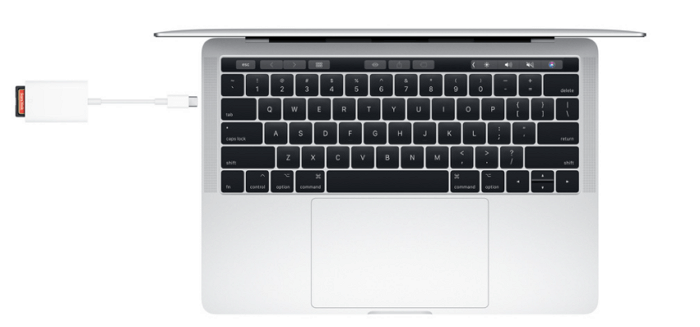 conectar cartão SD ao mac