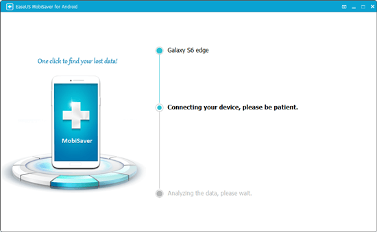 Conecte o dispositivo Android ao PC para recuperar mensagens de texto excluídas