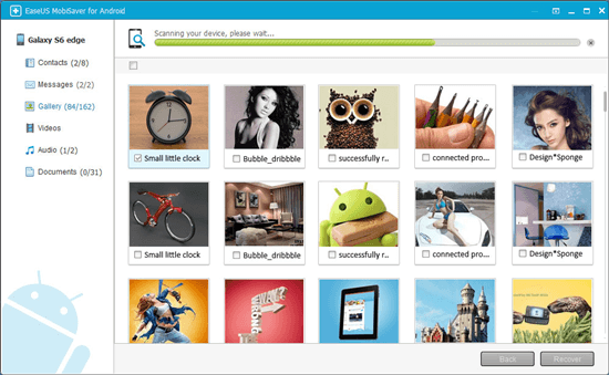 etapas de recuperação de fotos android