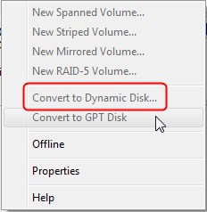 Converter em disco dinâmico acinzentado