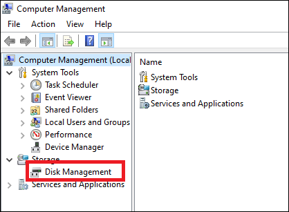 informações extras sobre gerenciamento de disco