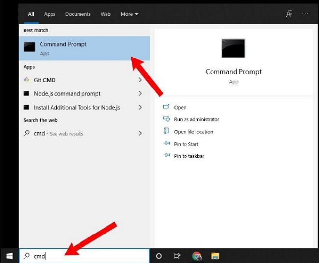 abrir prompt de comando