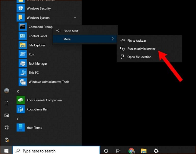 clique em executar como administrador
