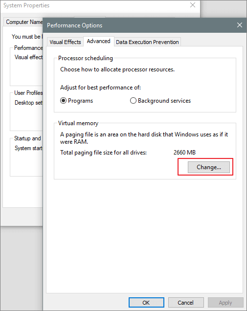 aumentar a memória virtual -2