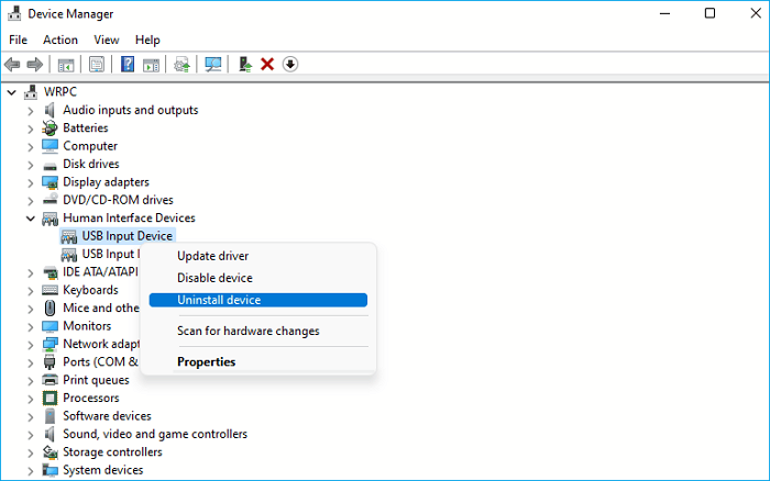 desinstalar dispositivo