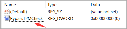 renomear como BypassTPMcheck