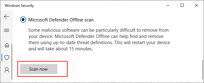 verificação offline do microsoft defensor