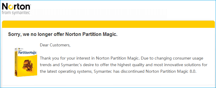 Symantec anuncia fim do suporte ao Partition Magic