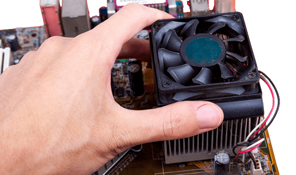 Remova o cooler da CPU