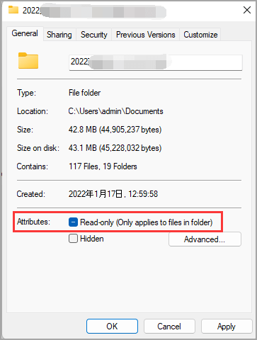 desmarque somente leitura