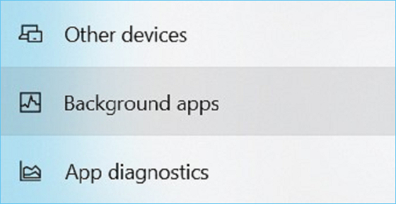 aplicativos em segundo plano