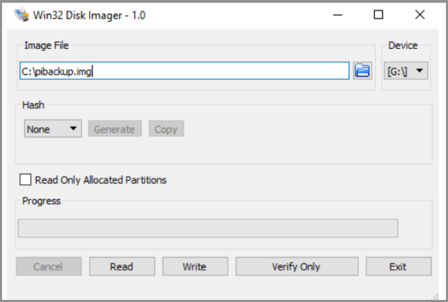 Selecione o local para salvar seus arquivos de backup