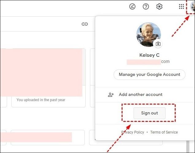 clique em sair na caixa pop-up