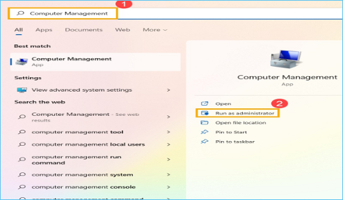 gerenciamento de computador