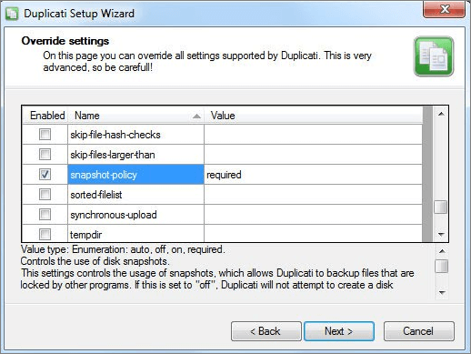 Software de backup de código aberto duplicado