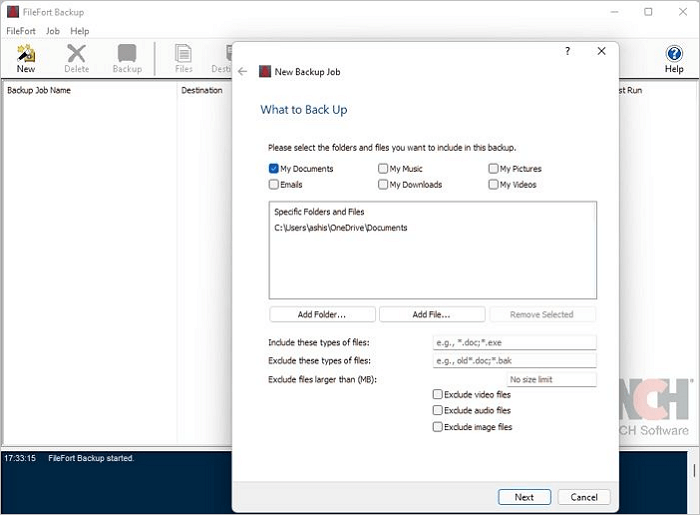 Software de Backup Filefort