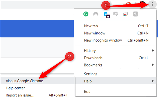 navegue até o google chrome