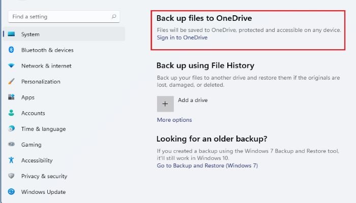 Abra o OneDrive