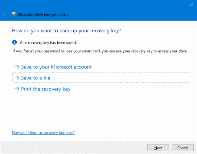 Onde salvar a chave de criptografia