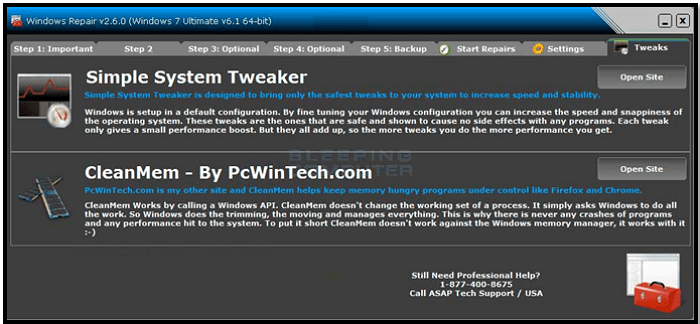 Reparo do Windows por computador bleeping