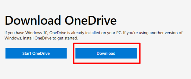 Instalar o OneDrive