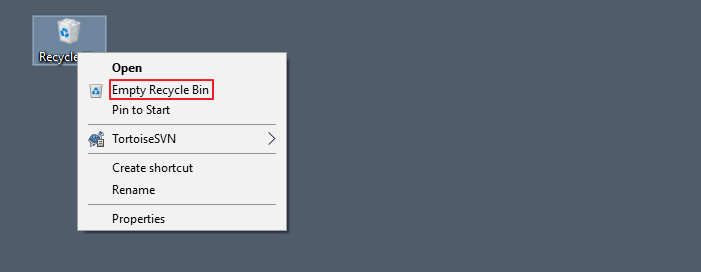 limpar arquivos da lixeira
