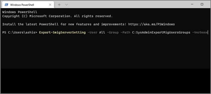 Importar dados do servidor para o servidor de destino