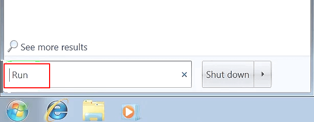 Abrir caixa de diálogo Executar