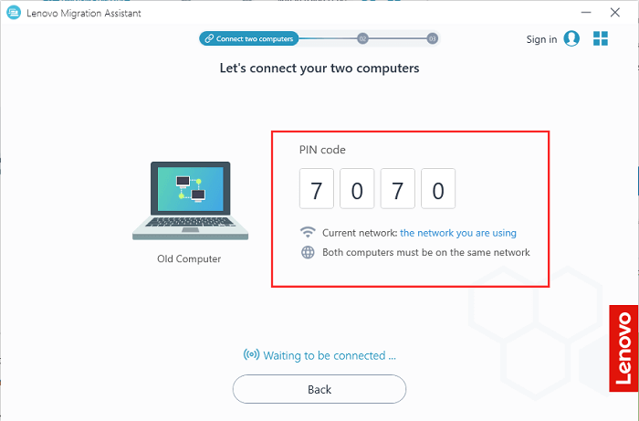 assistente de migração lenovo 3