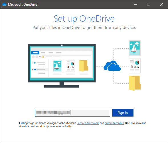 fazer login onedrive