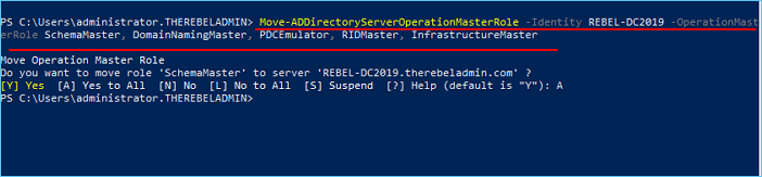 Migrar todas as funções FSMO para novos controladores de domínio