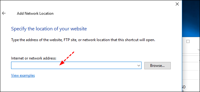 adicionando o endereço do servidor ftp
