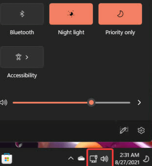 ligue o bluetooth do centro de ação