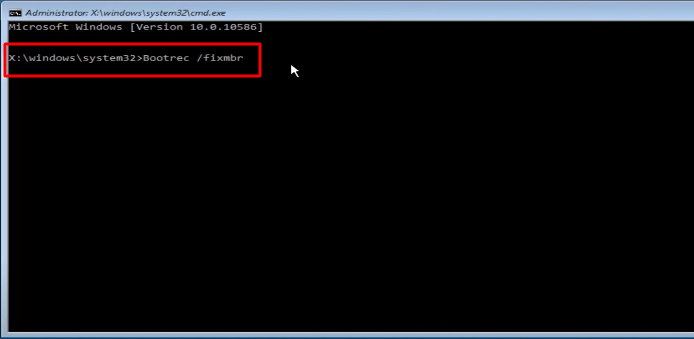 digite o comando e pressione Enter