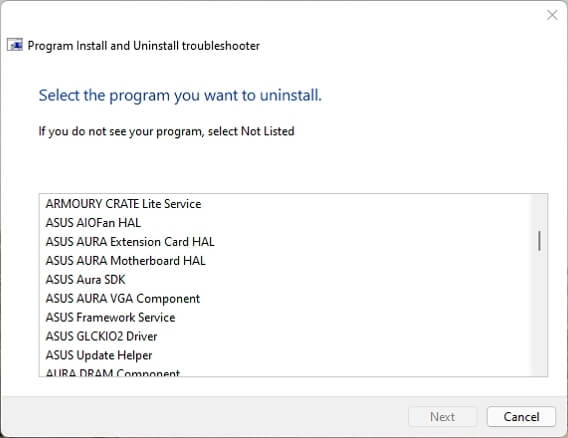 desinstalar aplicativos